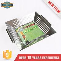 Eco-Friendly Barbecue Professional-Grade Bbq Non-Stick Rectangle Grilling Vegetable Grill Topper