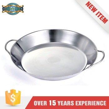 Wholesale Easily Cleaned Stainless Stee Paella Round Baking Pan