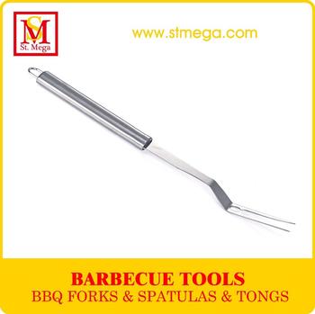 16.3-Inch Stainless Steel BBQ Grill Fork
