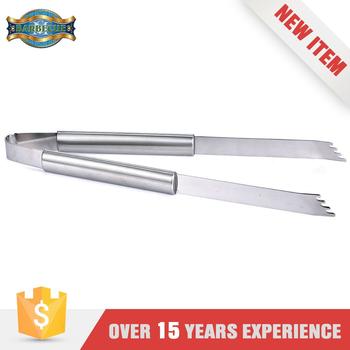 Price Cutting Stainless Steel Kitchen Food Salad Tongs For Bbq
