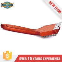 New Arrival Product Bbq Tool Wooden Flat Handle Straight Brush