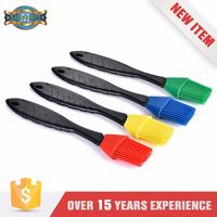 Super Quality Heat Resistance Bbq plastic handle brushes silicone basting brush set