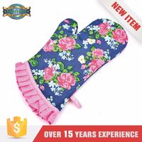 High-end Easily Cleaned Heat Resistant Gloves Double Oven Glove For Grill