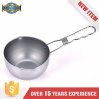 Wire Long Handle Non-Stick BBQ Sauce Pot Milk Pot Easy-Cleaning Metal Round Pot St.Mega Hot Sale Product