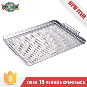 Deluxe Stainless Steel BBQ Grill Topper With Round Holes