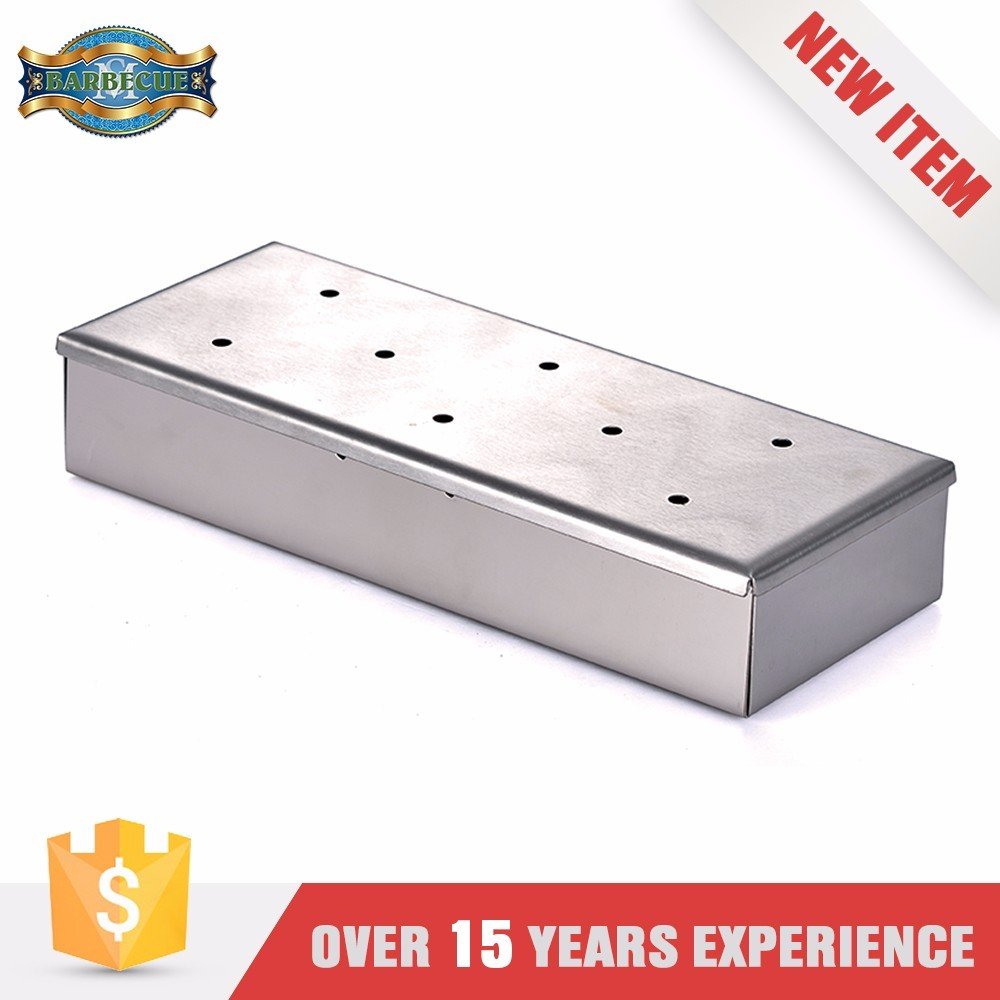 Easy Cleaning High Temperature Resist Silver Color Smoker Box