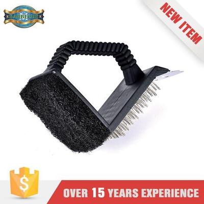 Plastic Handle PP & Stainless Steel Bristle BBQ Oven Cleaning Brush