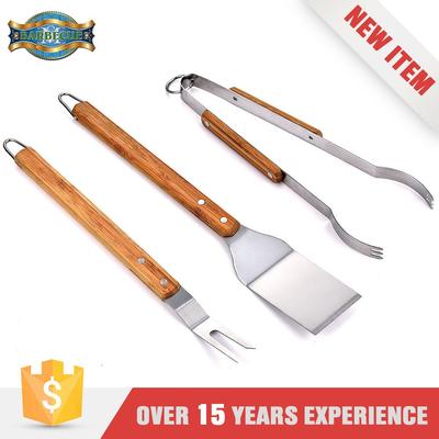 Wooden Handle Barbecue Bbq Grill Tool Set