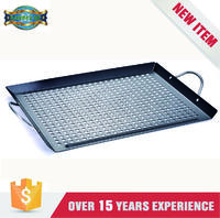 small bbq grill pan with square holes  /best griddle pan 