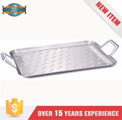 gas stove griddle  pan with holes for grilling ,square griddle pan