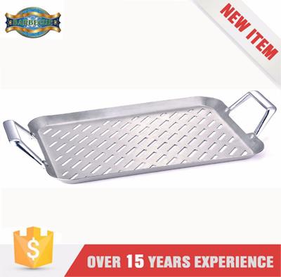 guangdong griddle pan for two sided gas grill bbq grill pan  with handle